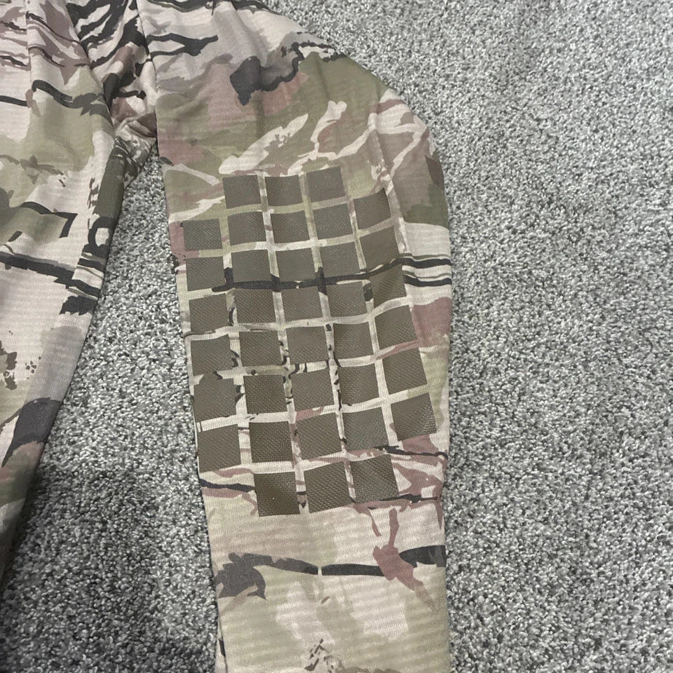 Under Armour Ridge Reaper Shirt Mens 3XL Tan Camo Long Sleeve Baselayer Hunt - Image 4 of 4