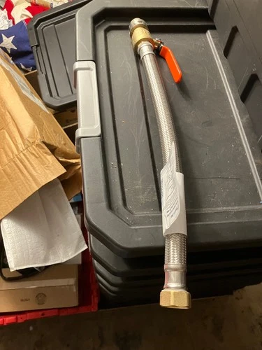 SharkBite Max 3/4 in x 3/4 in FIP x 18 in Stainless Steel Water Heater Connector