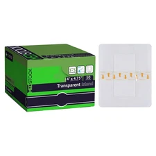 MEDSTOCK Transparent Island Dressing - 4" x 4.75" (Box of 50)