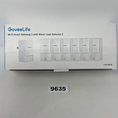GoveeLife Wifi Smart Gateway 2 & Water Ieak Sensor 6 Pack - Alexa, Google, IFTTT