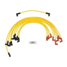 Accel Spark Plug Wire Set 4048; Super Stock 8mm Yellow, HEI, 90deg for SBC