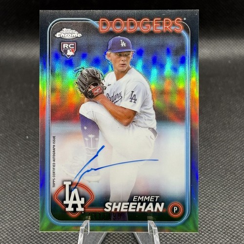 2024 Topps Chrome Update Emmet Sheehan Autographs Refractors #/499 Auto #RA-ESH