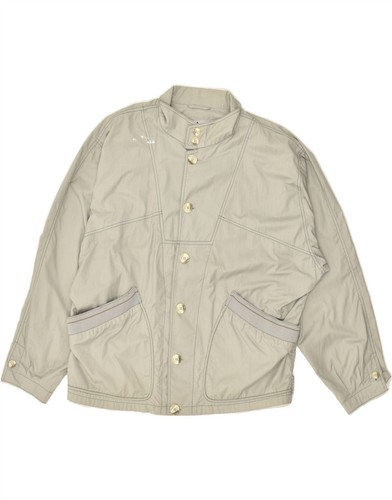 VINTAGE Mens Bomber Jacket UK 42 XL Grey LN10