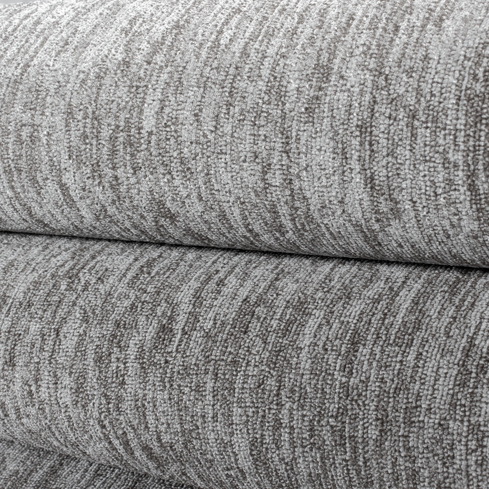 Kurzflor Wohnzimmer Teppich Einfarbig Flachgewebe Hellgrau meliert glänzend 
