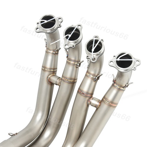 Slip on For BMW S1000XR 2021-2022 Exhaust System Front Link Pipe Stainless Steel - Picture 5 of 7