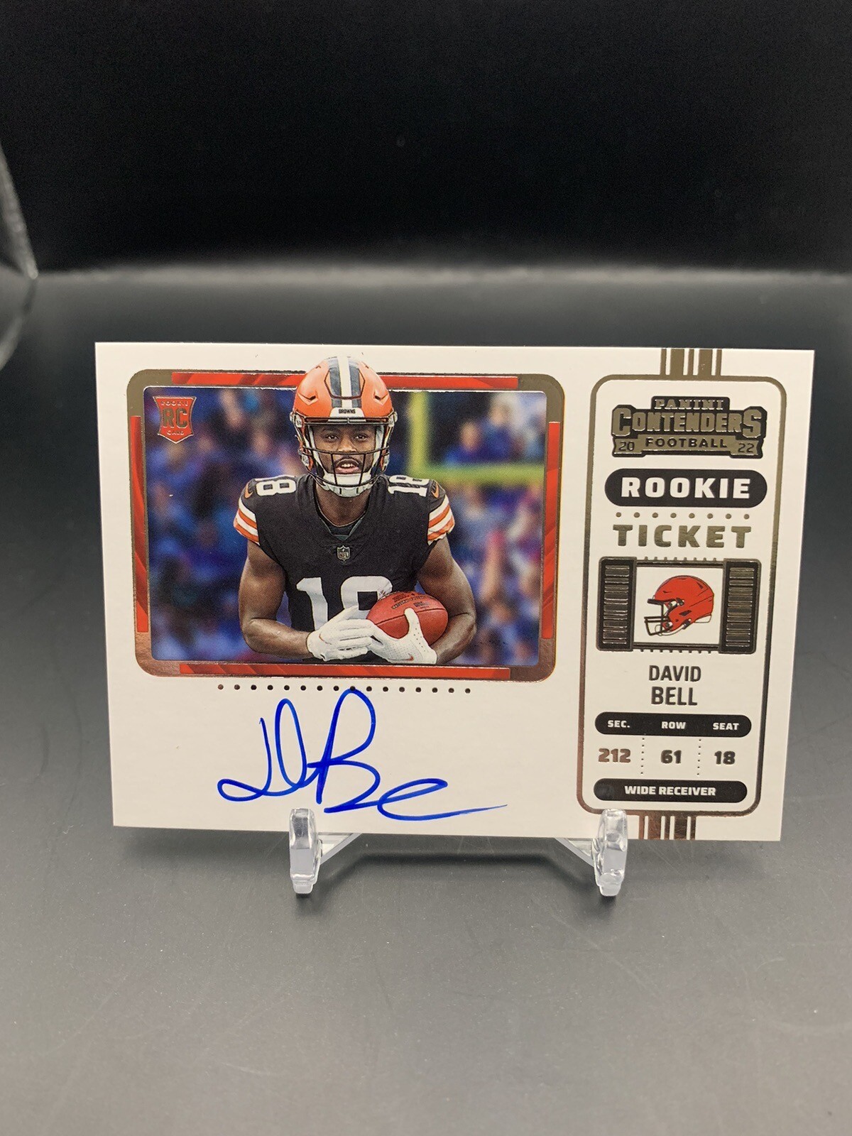 2022 Panini Contenders David Bell Auto Autograph Rookie Card Browns #113