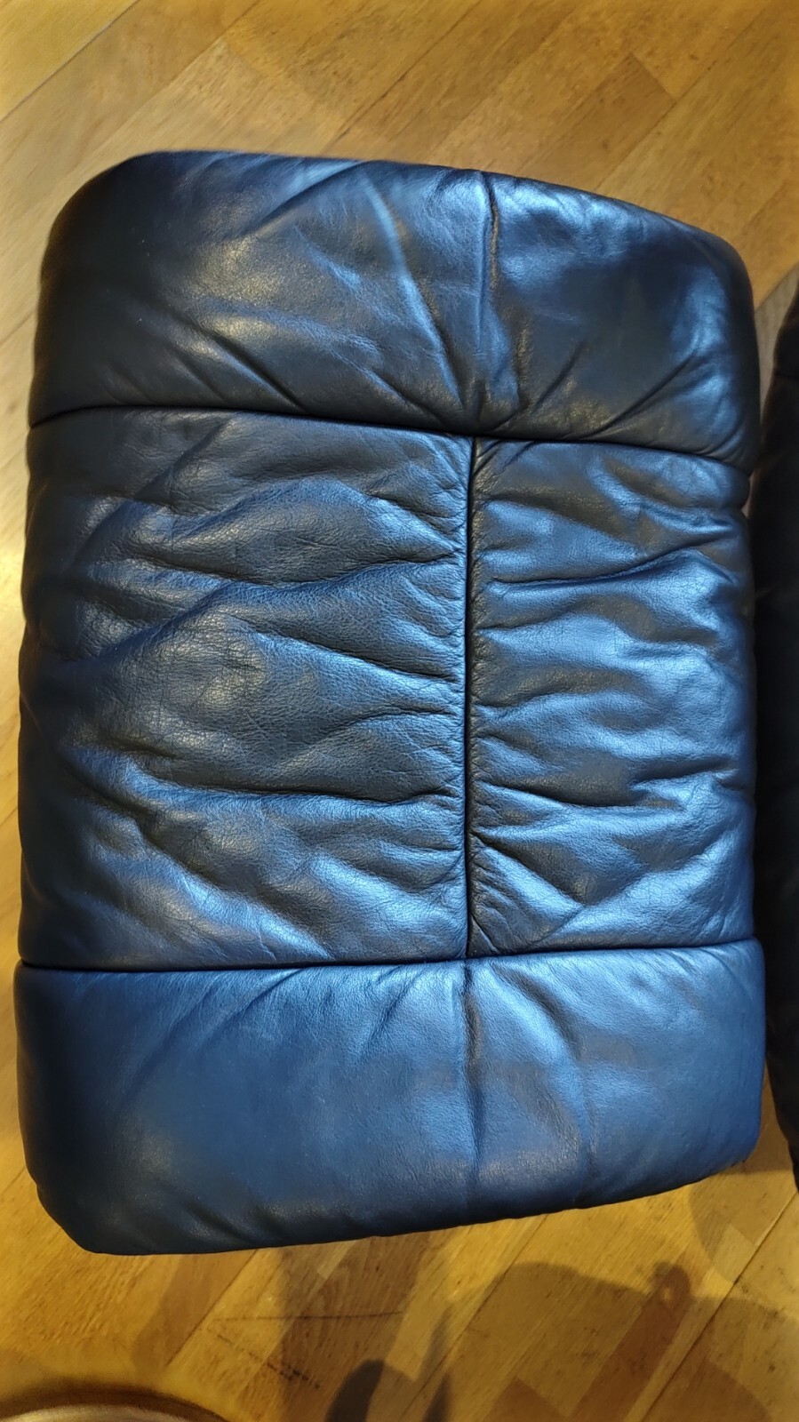 2 Ekornes Stressless Recliner Chairs, Footstools and Tables Dark