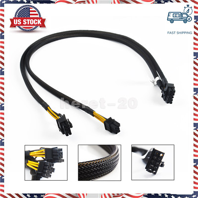 10pin to 6+8pin Power Adapter PCIE Cable HP ProLiant DL380 G8 G9 and GPU 50CM