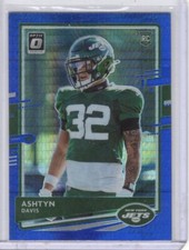 2020 Panini Donruss Optic Blue Hyper RC #145 Ashtyn Davis New York Jets