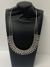 Handmade Indian Style Metal Ethnic Silver Tone choker Necklace Jewelry