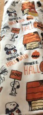 Peanuts All Snoopy   HAPPINESS Is HALLOWEEN  50  X 70  Plush Throw NEW FAST SHIP