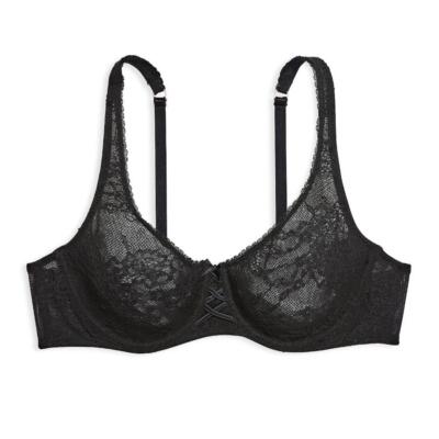 Victoria's Secret Dream Angels Invisible Lift Balconette Bra 36DDD *Black* NEW!