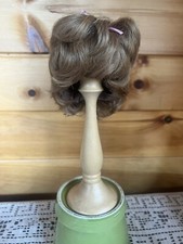 Vintage Doll Wig Size 12-13 Red Short Shaggy Cut CUTE