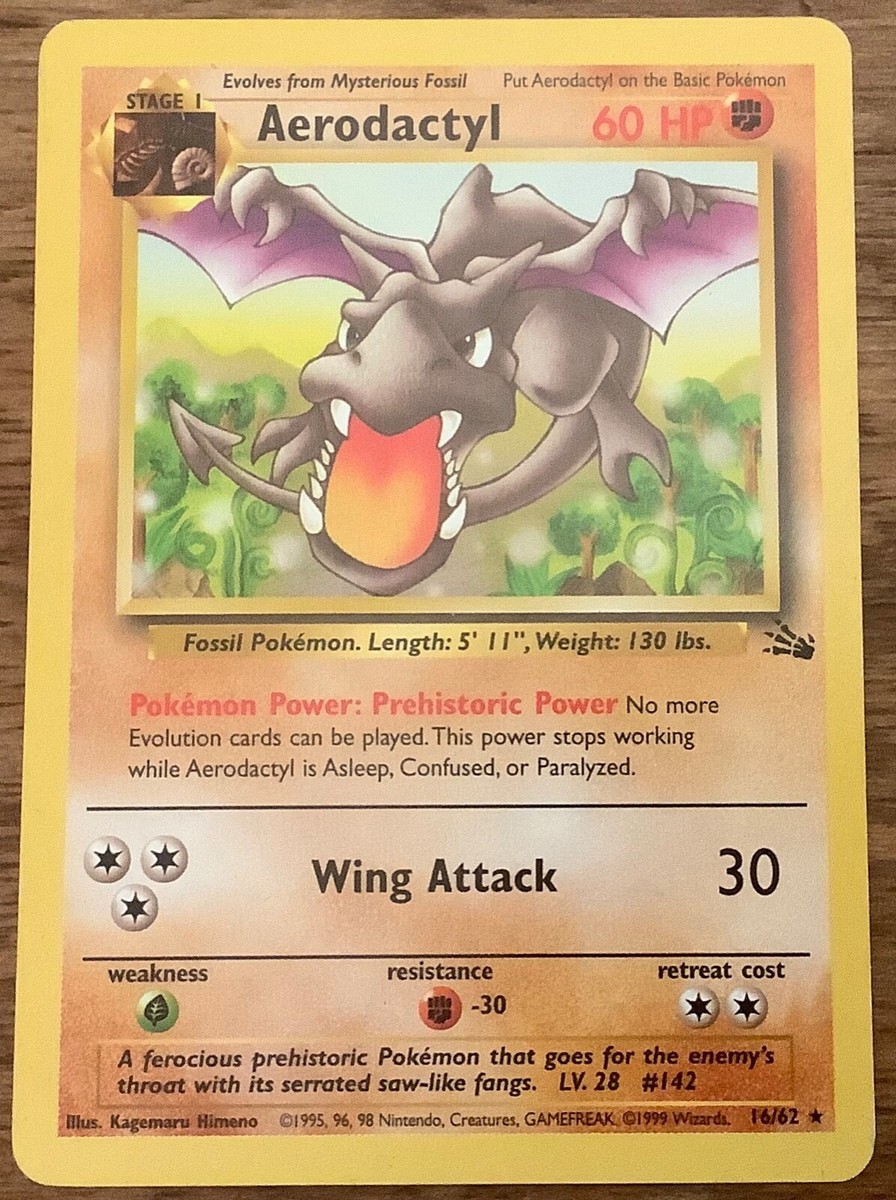 Pokemon ALL fossil Rare Cards Gengar Moltres Raichu Ditto Zapdos