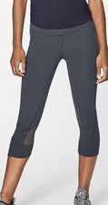 LULULEMON Home Stretch Crop 19" Sizes 6 Melanite/Gray