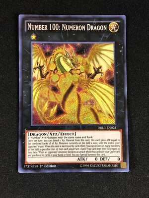 YUGIOH NUMBER 100 NUMERON DRAGON DRL3-EN021 1ST SECRET | eBay