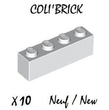 Lego 3010 - 10x Briques / Brick 1x4 - Blanc / White - lot kg - New Neuf