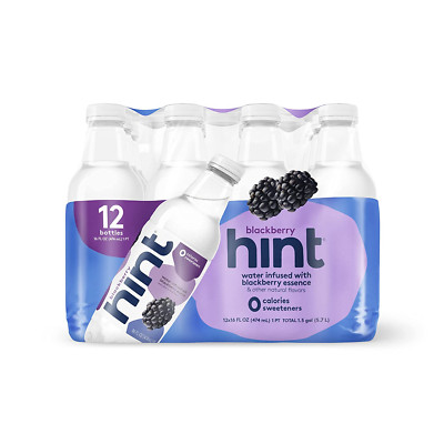 Hint Water Blackberry, Pure Water Infused with Blackberry, Zero Sugar, Zero Calo