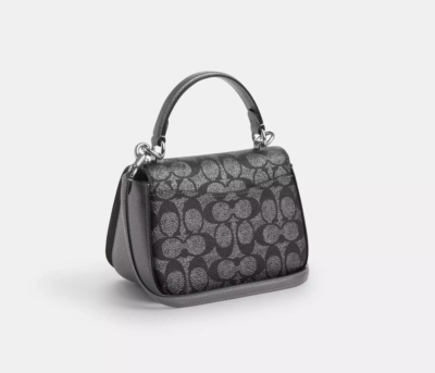 NWT COACH outlet Black Friday Lysa Top Handle Bag Signature Canvas