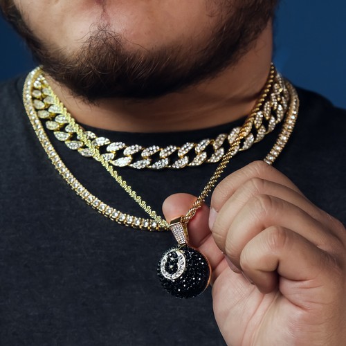 14K Gold Plated Fashion Cuban Tennis 