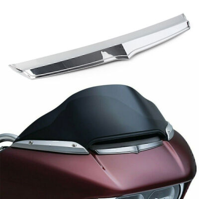 Chrome ABS Front Fairing Air Flow Vent Accent Trim For Harley Road Glide 2015-Up