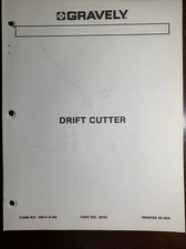 GRAVELY Drift Cutter Form 36813 (4-83) OEM NOS Nice Part No. 35791 Original!