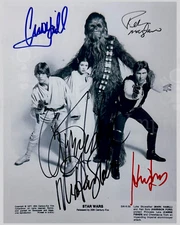 Entire Cast of Star Wars autographed 8x10  Photo REPRINT