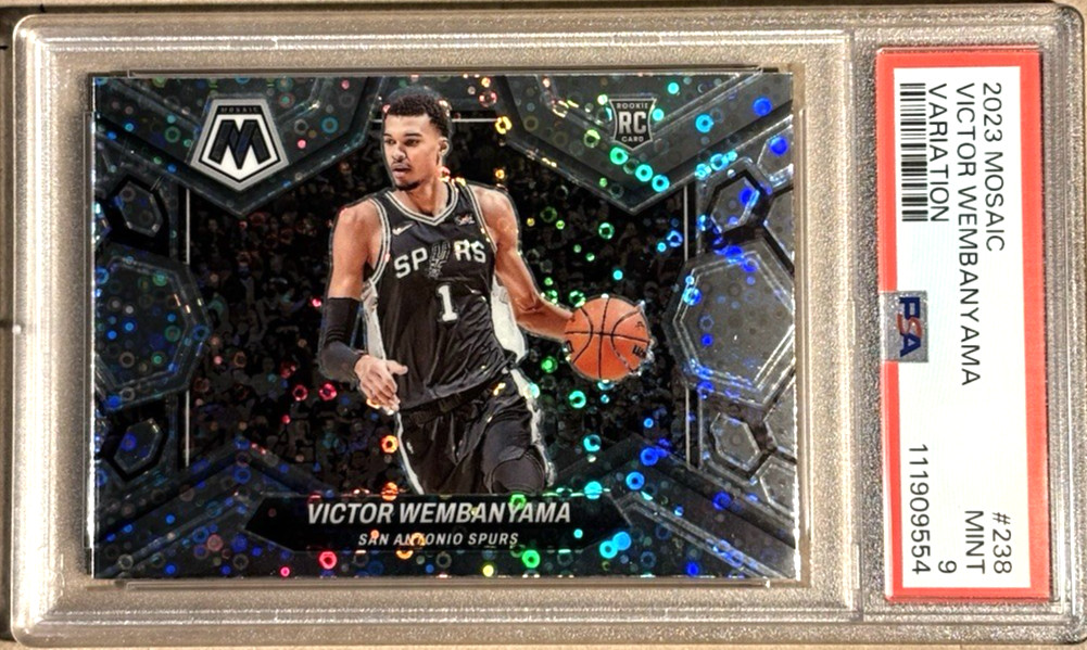 Victor Wembanyama Fast Break Variation 2023-24 Panini Mosaic PSA 9 #238 (RC)