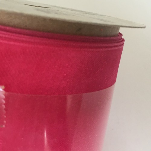 Michaels Stores Special Value Sheer Pink Ribbon 2.75" x 3yd Lightweight Crafting - Picture 4 of 5
