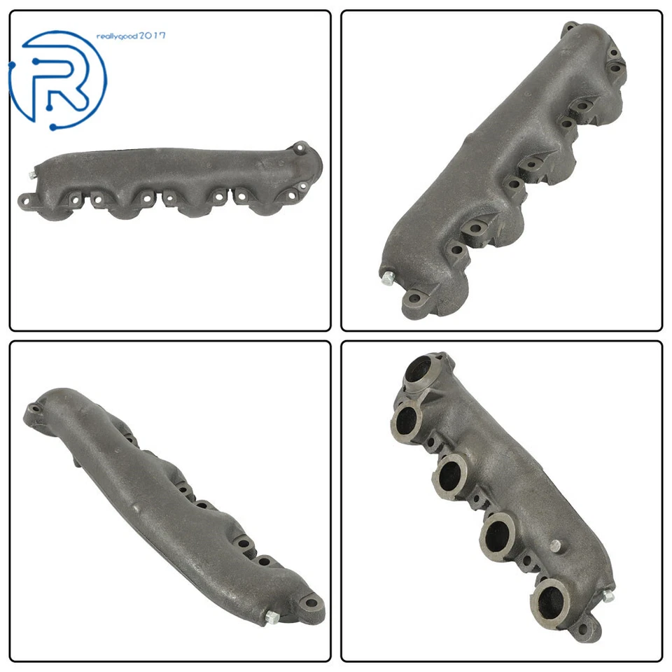 Par de colectores de escape con juntas para Ford F-250 F-350 F-Super Duty 1994-1997 L+R Foto 2 de 4