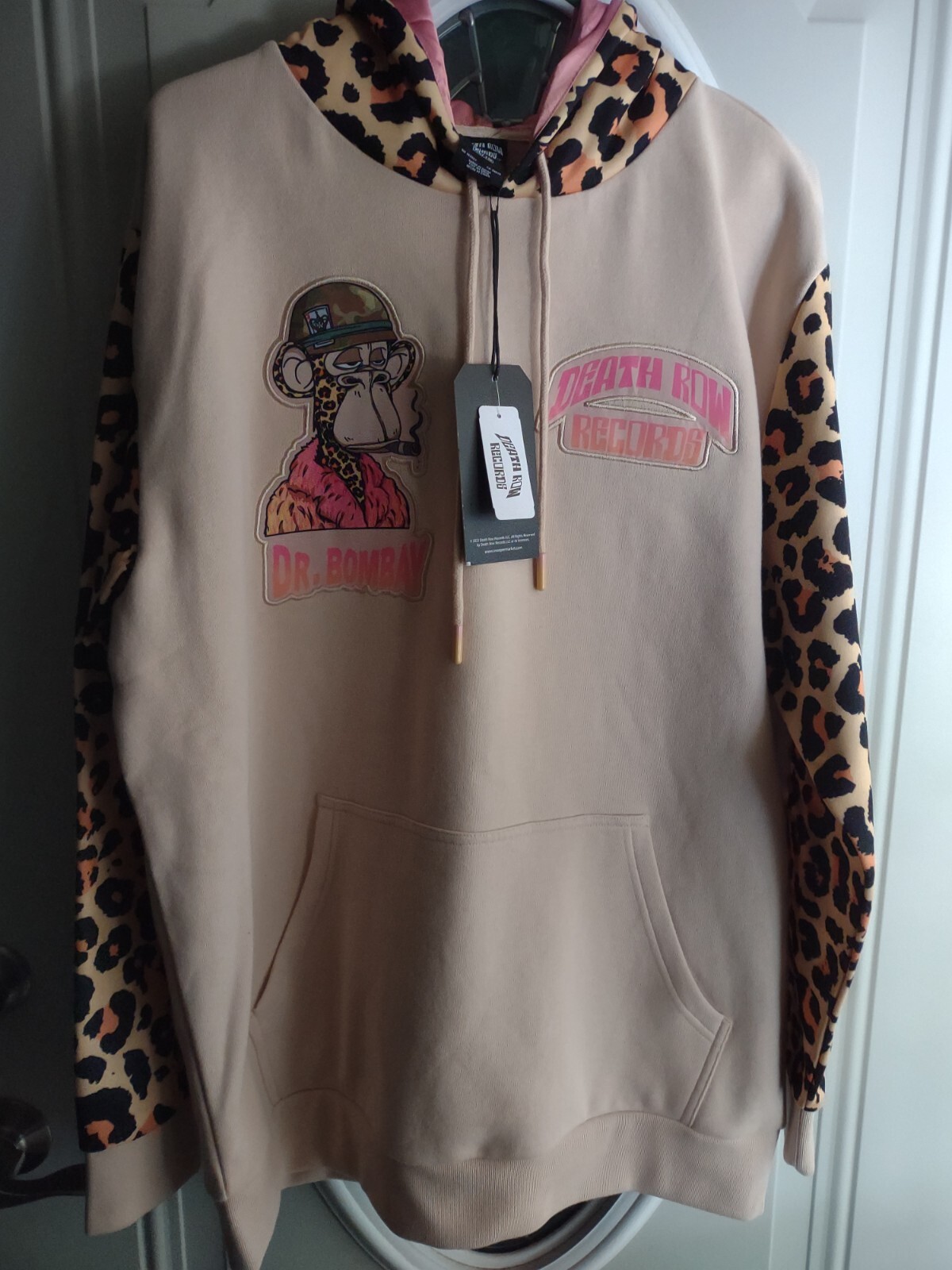 FILA Felpa con cappuccio in pile Death Row Records ""Dr. Bombay"" taglia XL