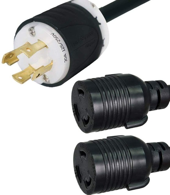 L1430P to L520R Splitter Cord, 10 ft, 20A/125V Iron Box IBX2147