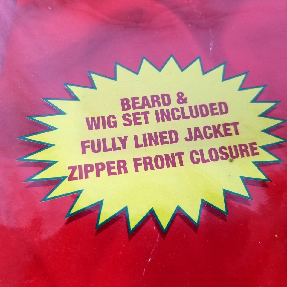 Santa Suit Costume Adult Mens Regal Plush Velvet 40 M to 48 2X Full 12 pcs NEW - Image 4 of 4