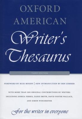 Oxford American Writer's Thesaurus by Lindberg, Christine, Moody, Rick, Zimmer,