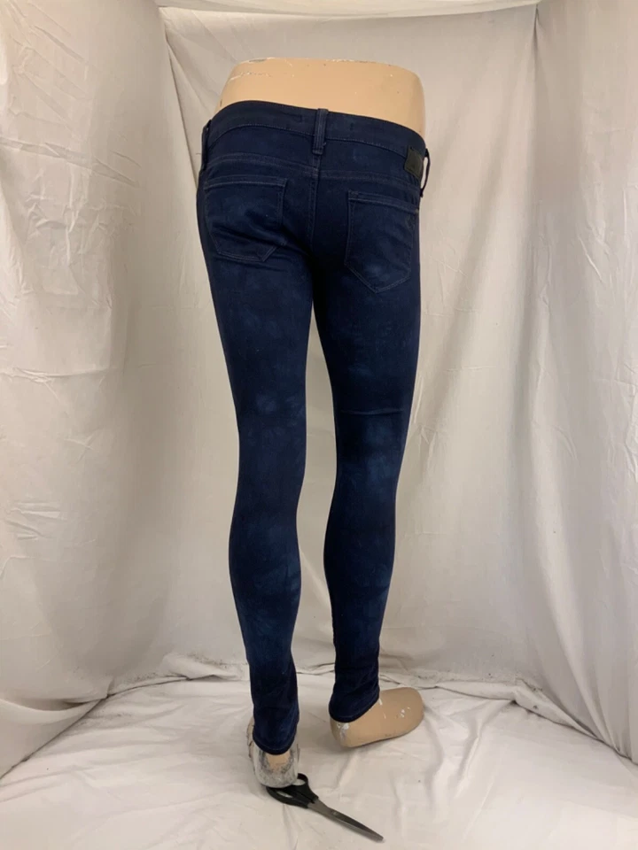 Mavi Serena Jeans Sz 27 Dark Blue Cotton Stretch Print Skinny YGI P2-559 - Image 4 of 4