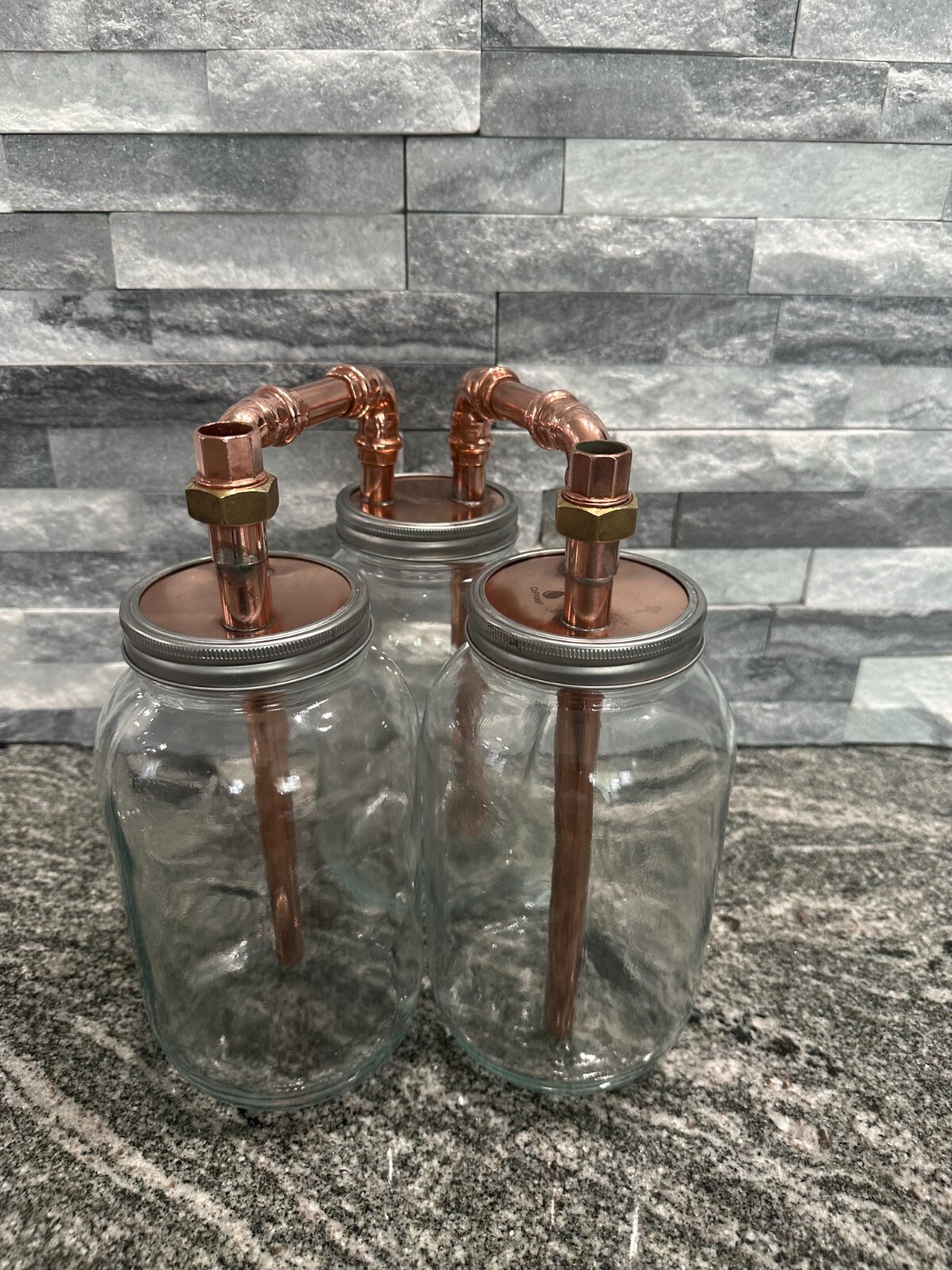 CoProof 1/2” Tandem Mason Jar Thumpers Wide Mouth Half Gallon Mason Jars Kit A15