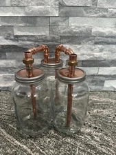 CoProof 1/2” Tandem Mason Jar Thumpers Wide Mouth Half Gallon Mason Jars Kit A15