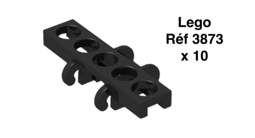 Lego Part/Pièce - 10x Chenille /Link Tread - 3873 - Black - Neuf - Afbeelding 1 van 1
