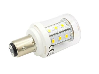 LED 12V 24V 2,5W Leuchtmittel BAY15D Marine Polung 250 Lm warmweiß Niedervolt