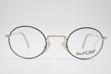 Vintage Sunglasses Sunjet By CARRERA SJ 4348 Black Silver Oval Eyeglass Frame