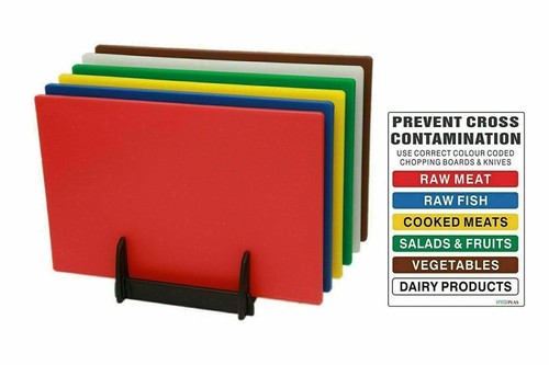 6x Professional Catering Chopping Board Colour Coded Cutting Boards Commercial - Picture 7 of 7