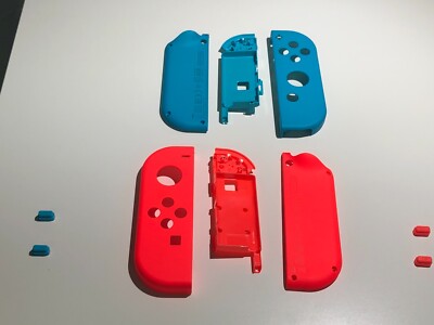 ジョイコン純正 シェル 23個 NEW OEM Genuine Nintendo Neon Red & Blue Left Right + SL SR