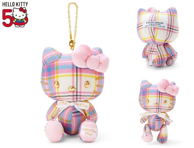 Sanrio Hello Kitty Plush Dress Tartan Lochcarron 50th Anniversary