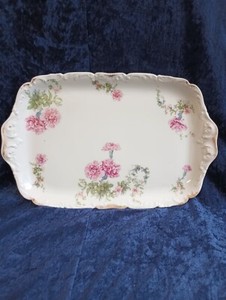 Antique T & V Limoges France Depose Porcelain Vanity Tray