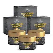 NUTRiHERBS Shilajit Resin Ashwagold 10g Pack of 3