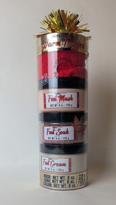 ONYX Professional Warm Fuzzies Foot Pedicure Gift Set Almond Vanilla Foot Soak