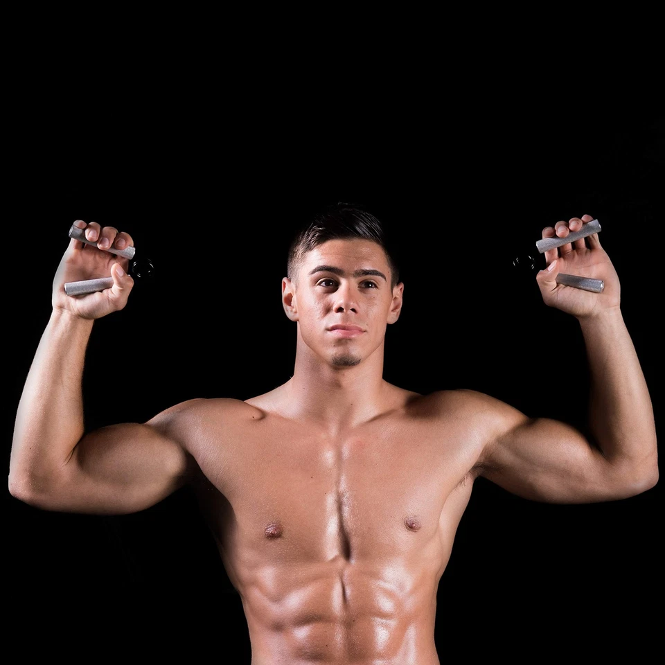 Empuñadura de mano y fortalecedor de muñeca - Resistencia de 250 lb Ejercitador de metal para... Foto 4 de 4