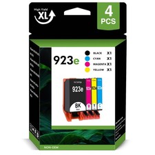 4pk 923e Ink Compatible for HP 923 OfficeJet 8120 8122e 8130 8134e 8135e 8138e