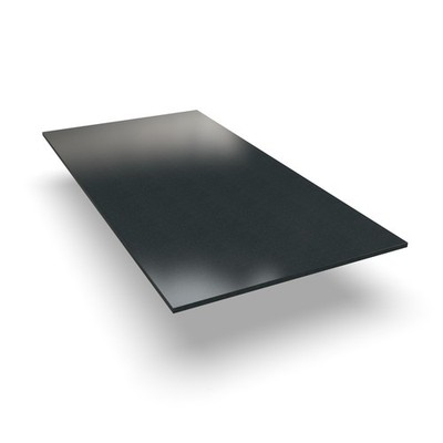 Tischplatte Alux Schwarz 19mm Spanplatte ABS Kante Möbelplatte Schreibtisch