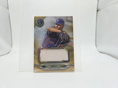 2019 Topps Triple Threads Single Jumbo Relics Gold /9 Joey Lucchesi